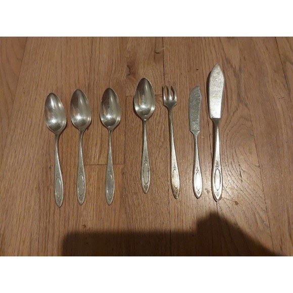 Community Plate Silverplate ADAM pattern silverware LOT - Picture 1 of 2